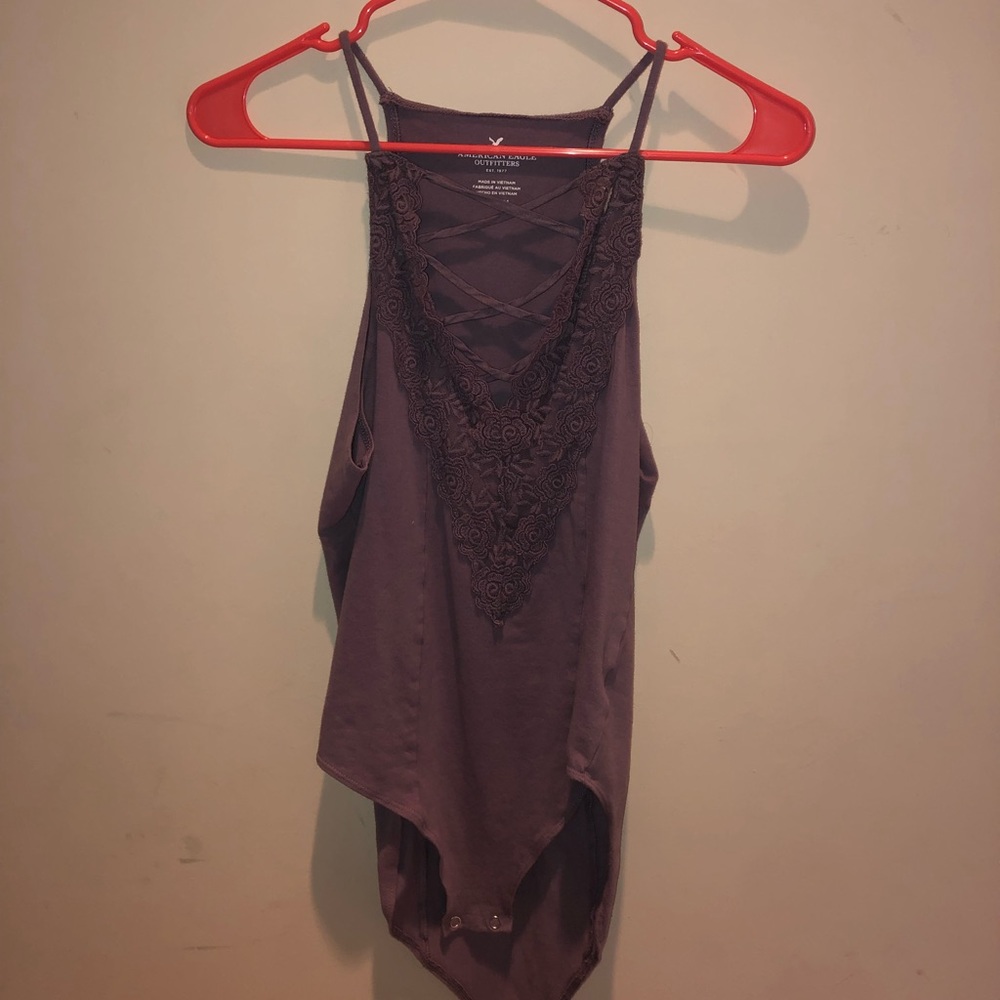 Embroidered body suit